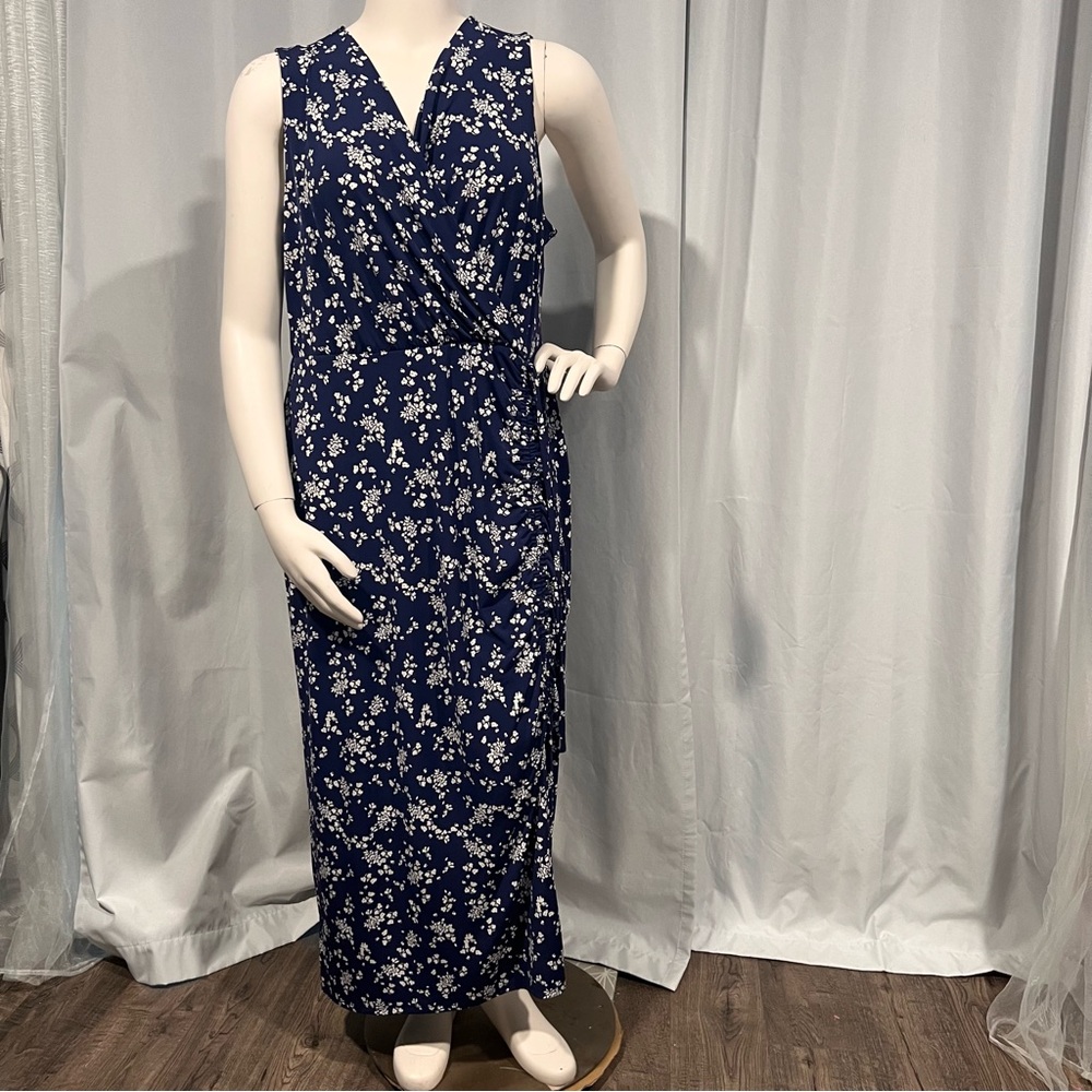 Floral Blue Maxi Dress